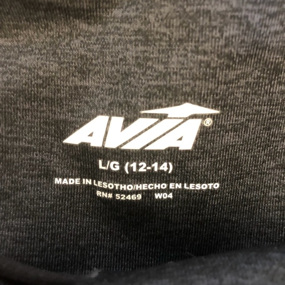 Avia grey & black with white stripes active leggings Like New - 2 pair bundle - Picture 5 of 16